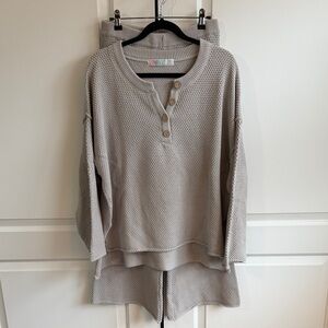 Free People Hailee Sweater Set.  Grey. Size Small